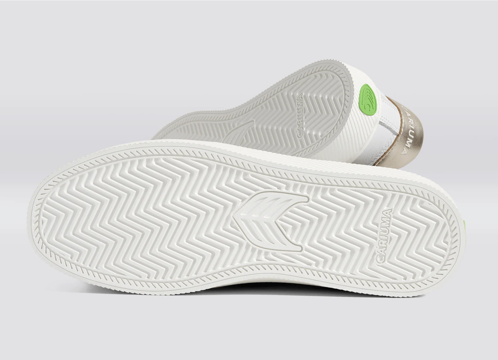 SALVAS White Premium Leather Ice Logo Metallic Gold Sneaker - Image 7
