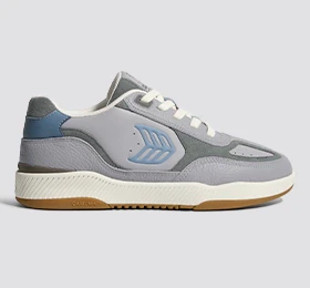 Skategoat C25 Onyx Grey Premium Leather Logo Faded Denim Sneaker - Image 10