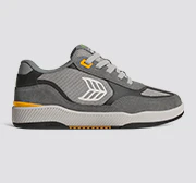 Skategoat C25 PRO Charcoal Grey Suede Light Grey Mesh Ice Logo Yellow Sneaker - Image 10