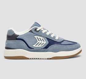 Skategoat C25 PRO Mountain Spring Suede Marine Blue Mesh Ivory Logo Sneaker - Image 11