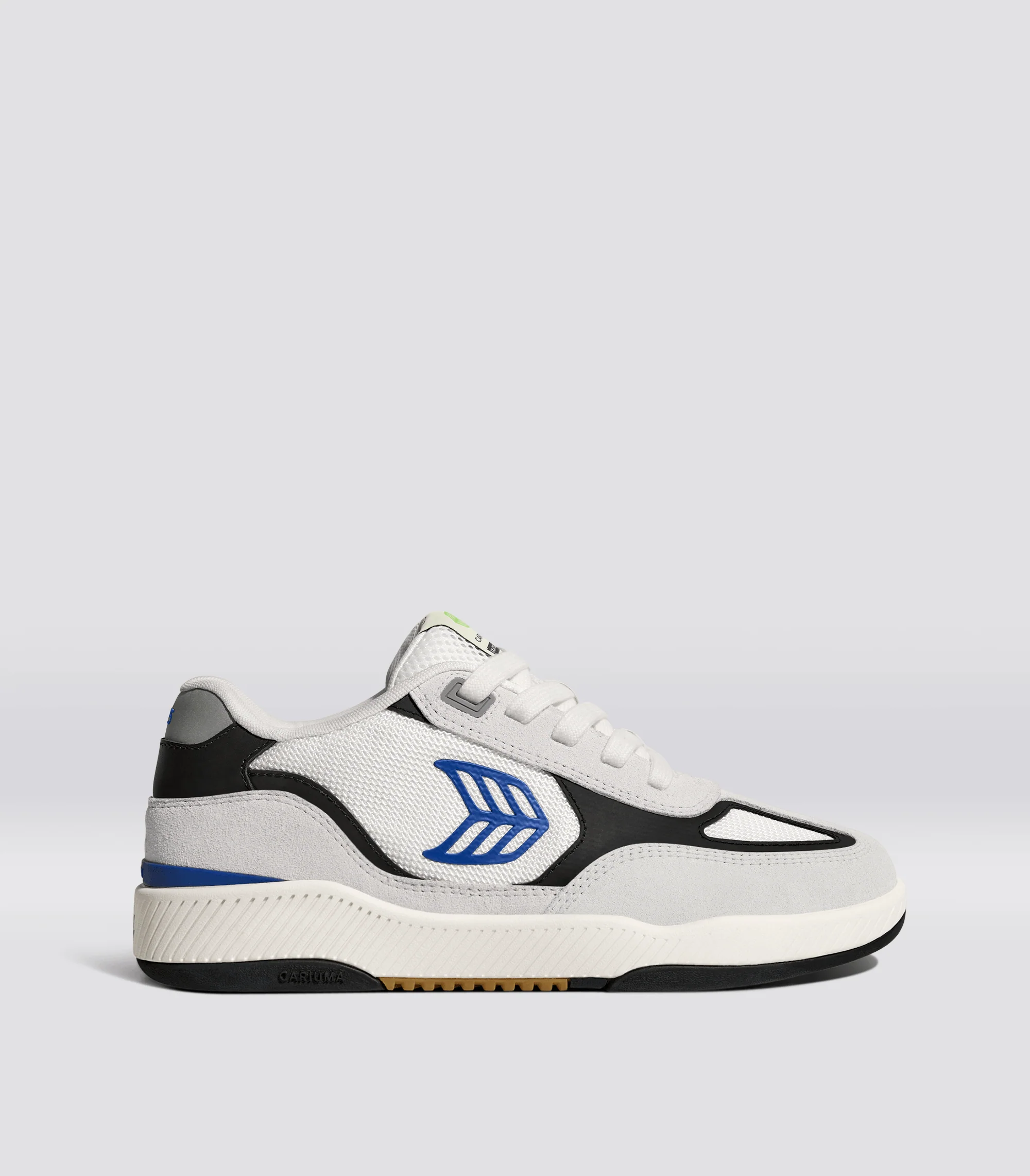 Skategoat C25 PRO Smoke White Suede Off-White Mesh Blue Logo Black Sneaker