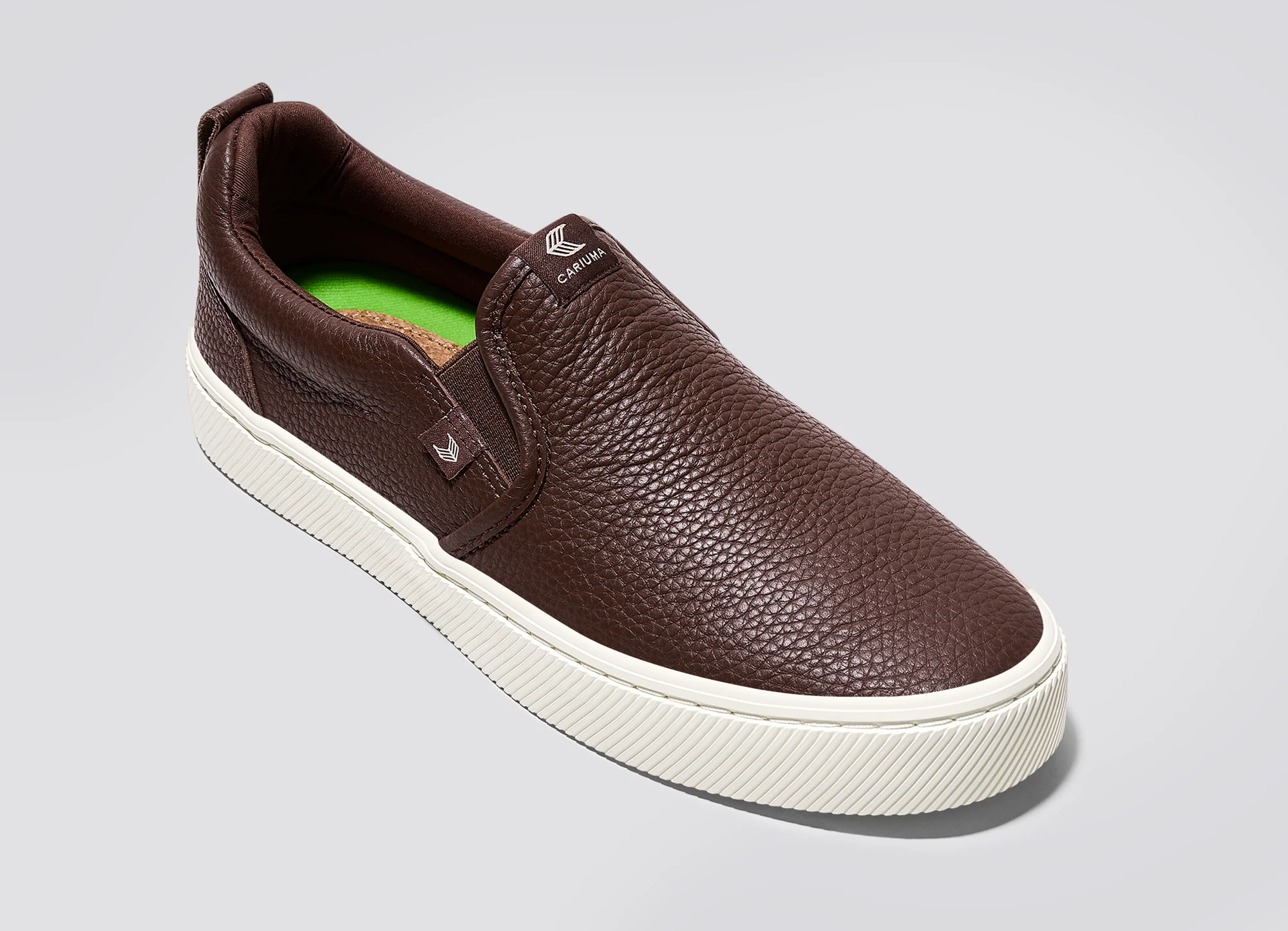 SLIP-ON Brown Premium Leather Sneaker - Image 5