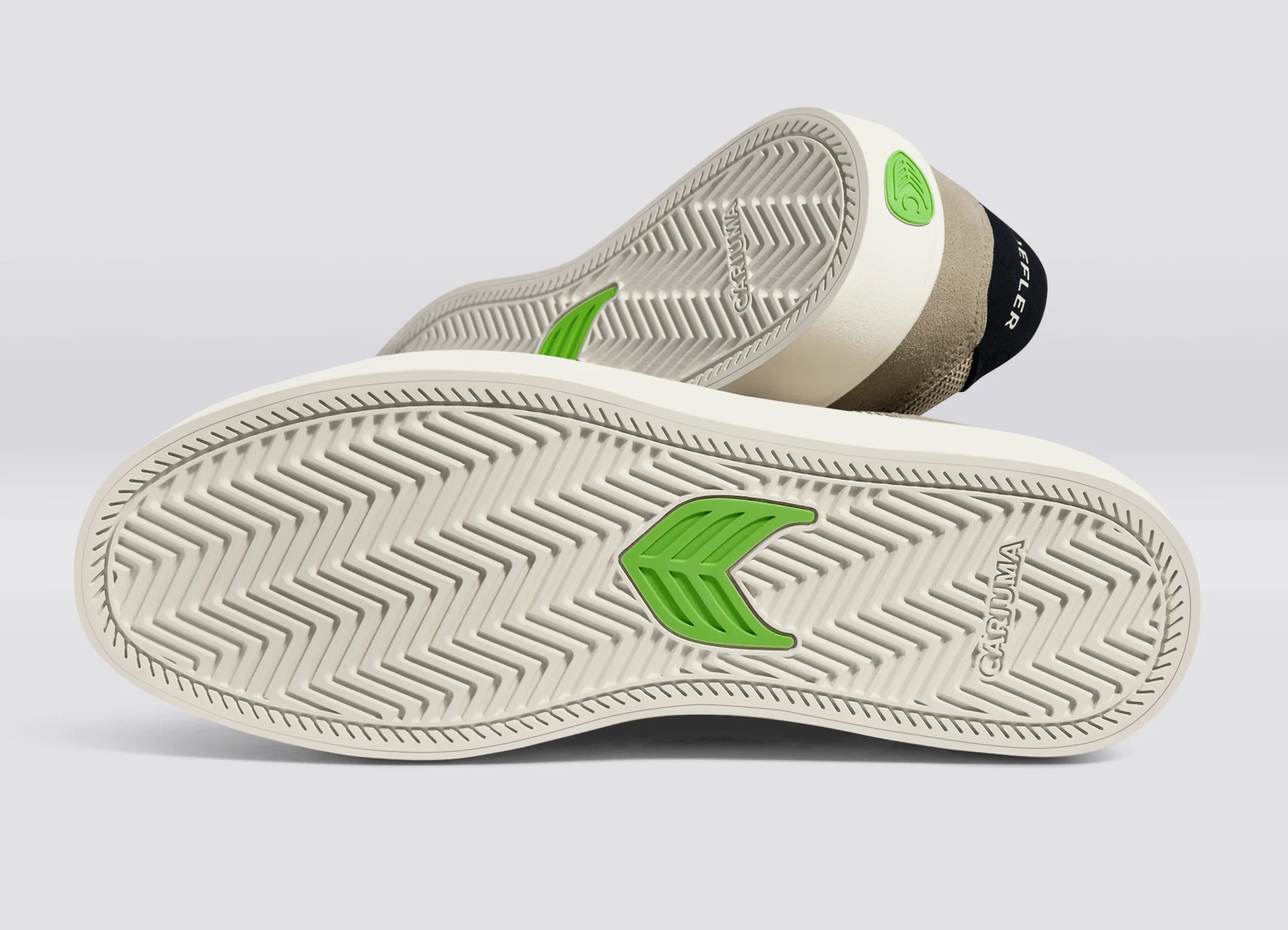 T20 PRO Plaza Taupe Suede and Mesh Black Logo Sneaker - Image 7