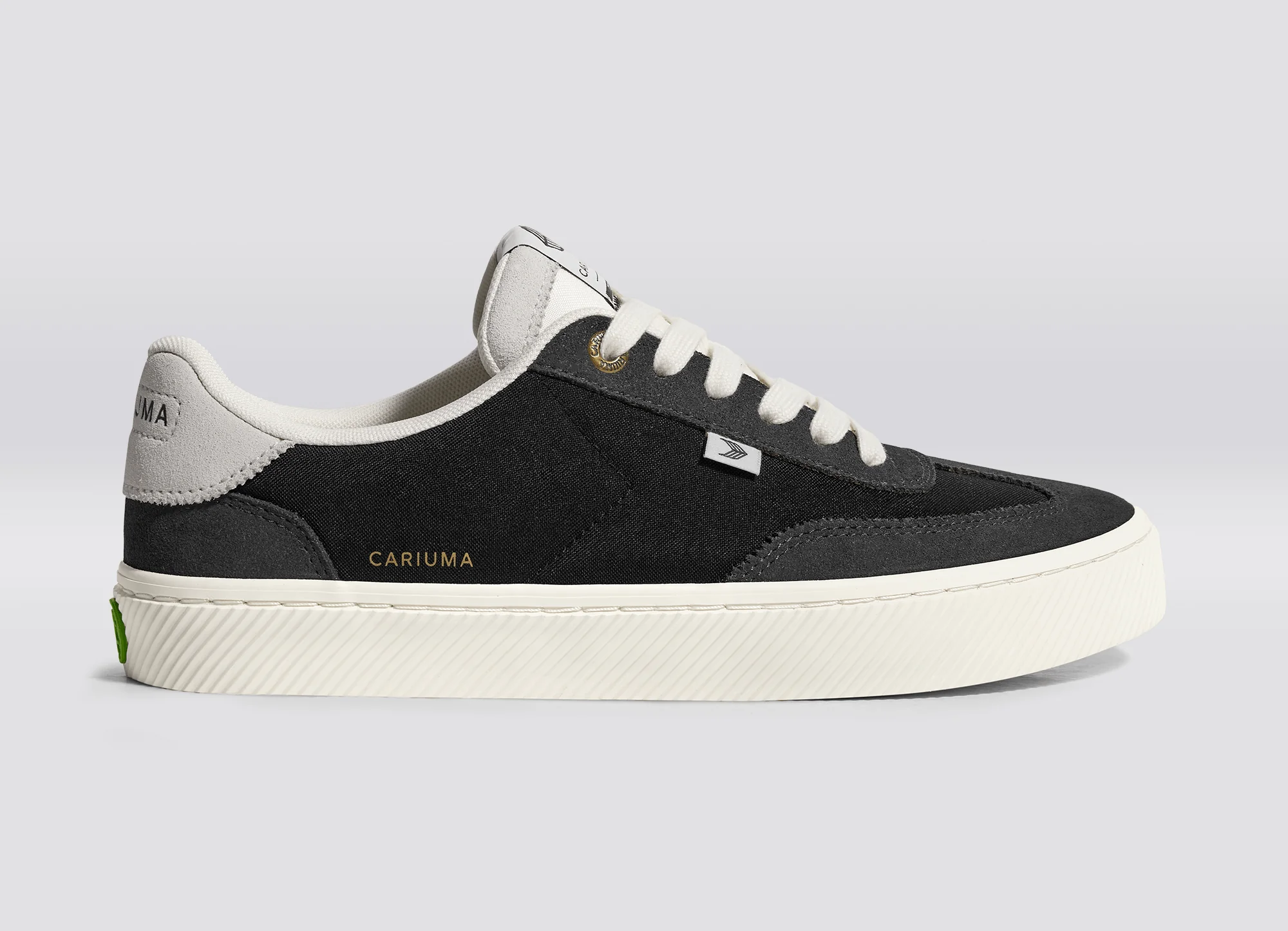 TOCA Ash Grey Suede Black Nylon Sneaker - Image 4