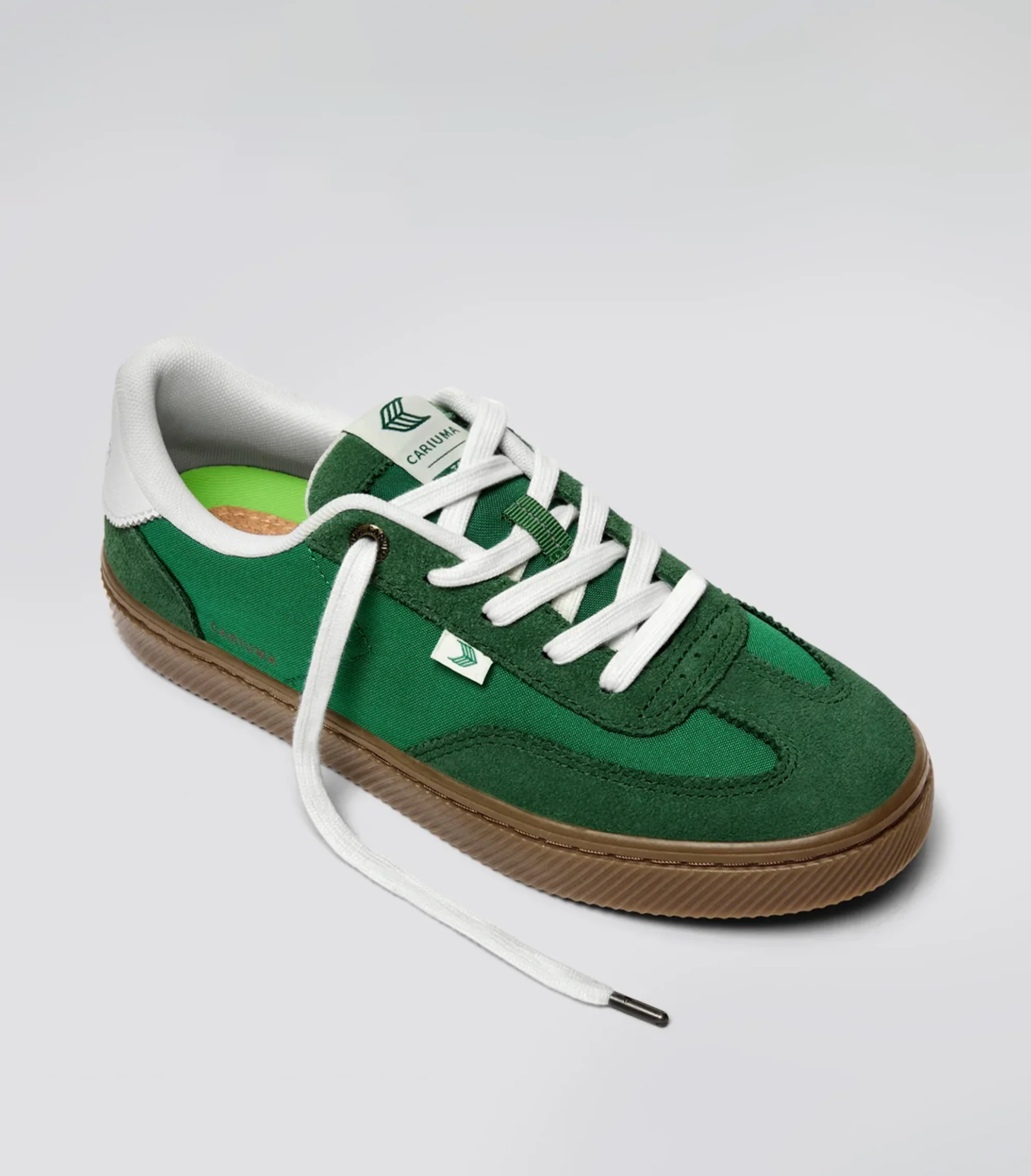 TOCA Green Nylon and Suede Sneaker - Image 2