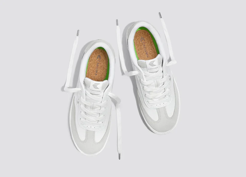 TOCA Off-White Premium Leather Smoke White Suede Sneaker - Image 10