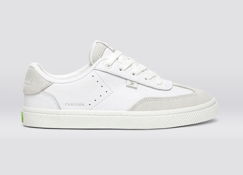 TOCA Off-White Premium Leather Smoke White Suede Sneaker - Image 4