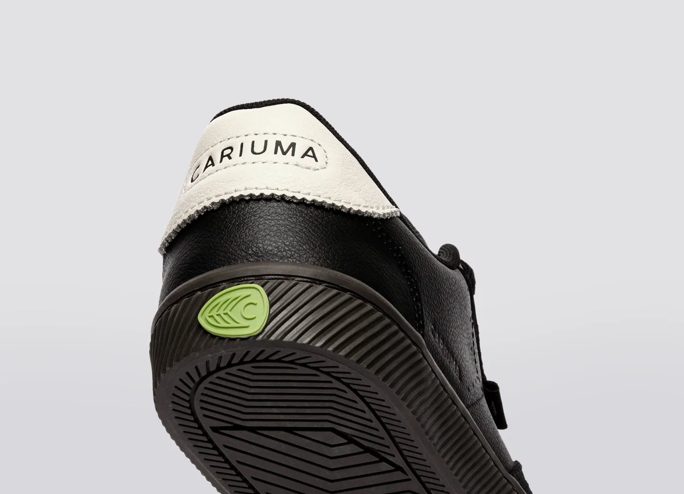 TOCA Teak Black Diamond Leather Off-White Accents Sneaker - Image 7