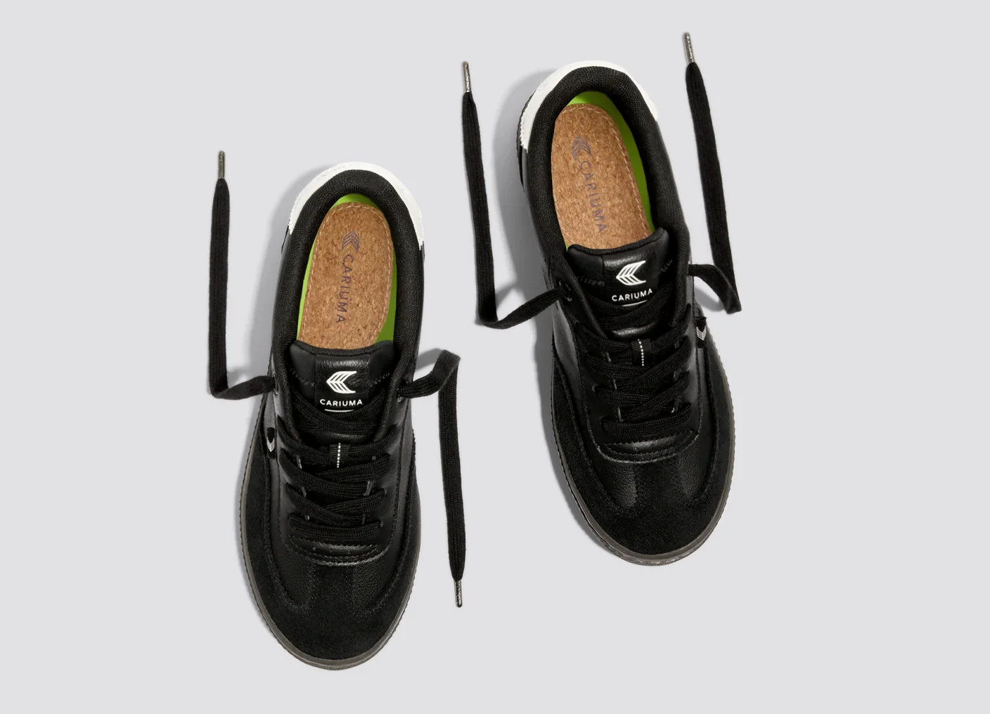 TOCA Teak Black Diamond Leather Off-White Accents Sneaker - Image 8