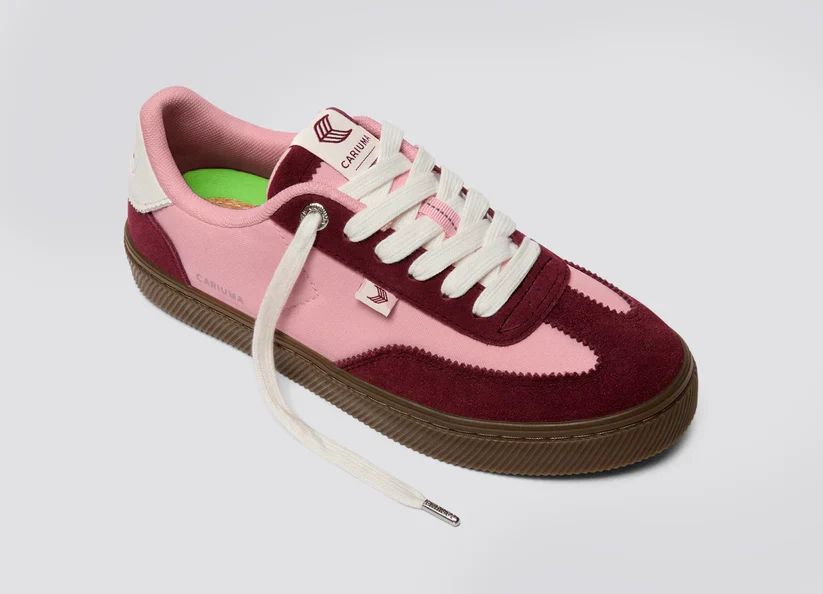 TOCA Teak Bright Rose Nylon Cabernet Suede Sneaker - Image 5