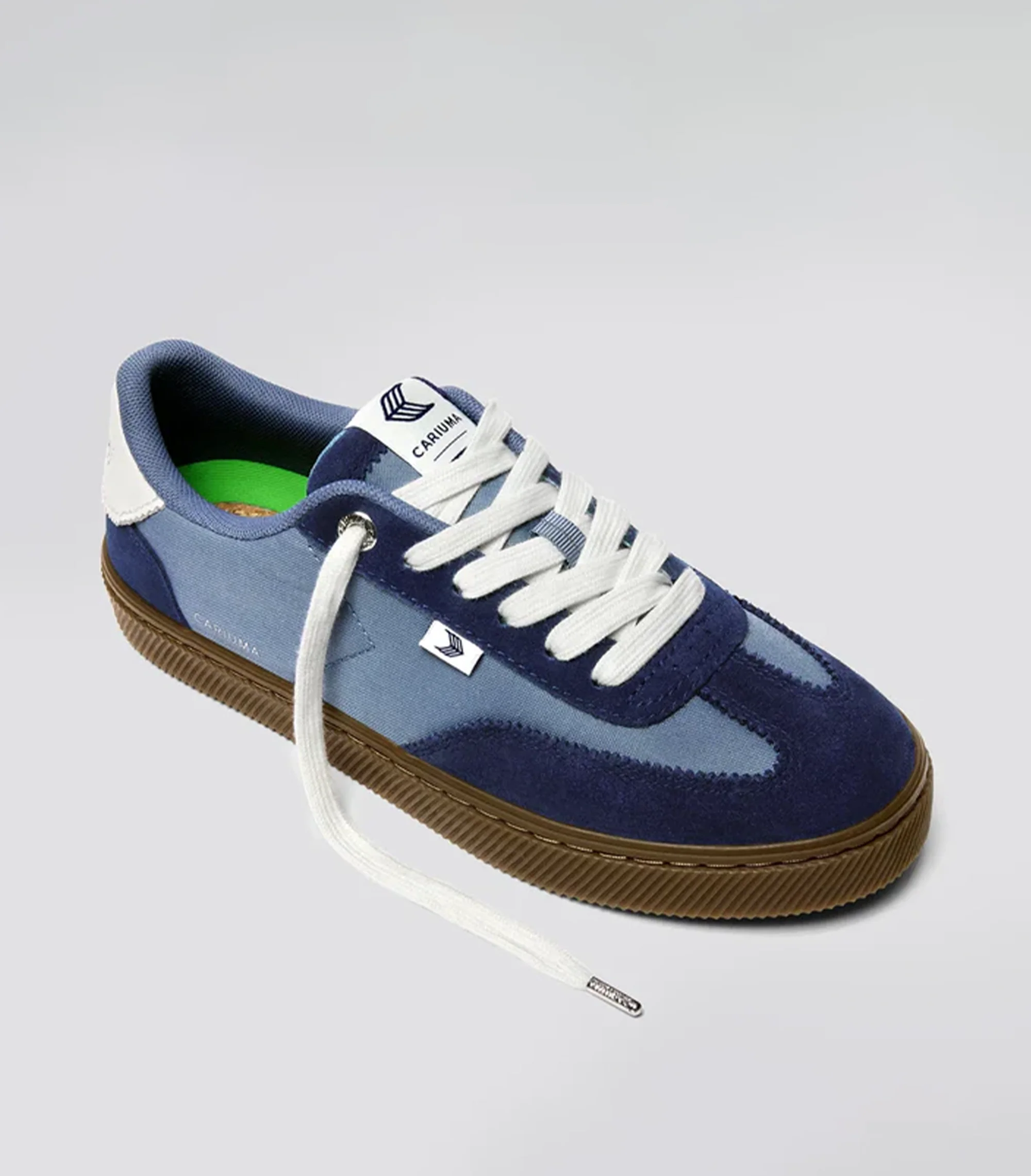 TOCA Teak Mirage Blue Nylon Marine Blue Suede Sneaker - Image 3
