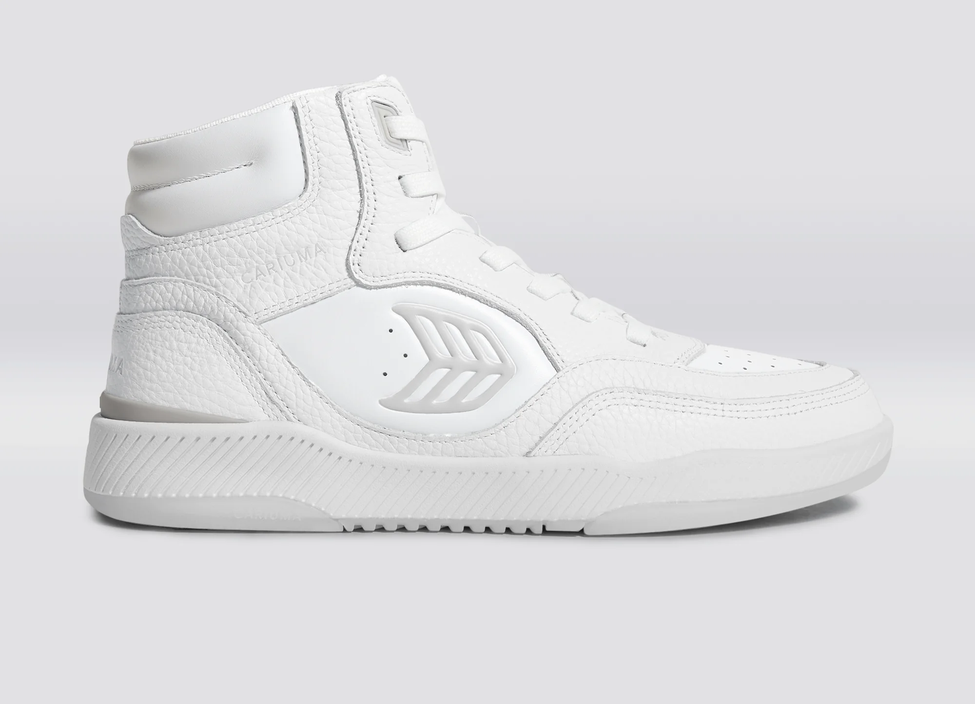 UBA High White Premium Leather Ice Logo Sneaker - Image 4