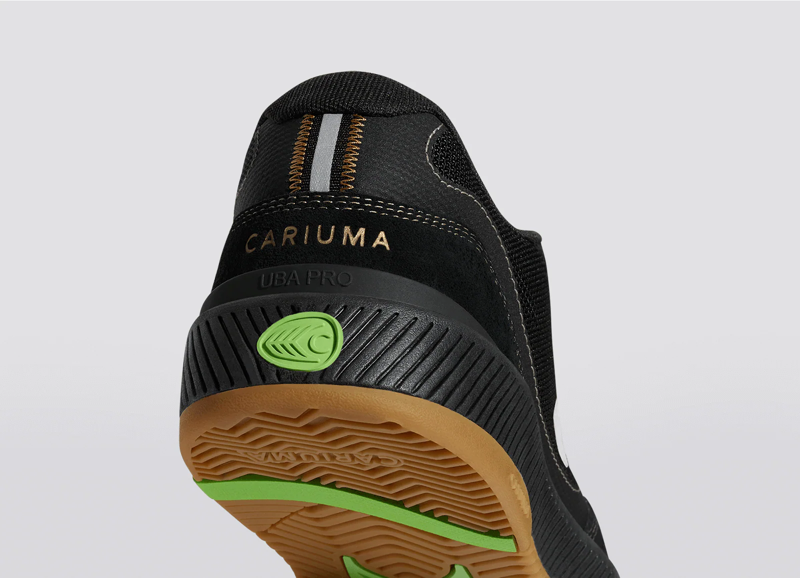 UBA PRO Black Suede and Mesh Silver Cloud Logo Sneaker - Image 7