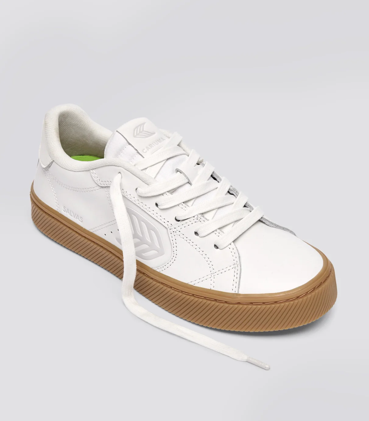 SALVAS Smooth Leather Warm White Logo Gum - Image 2
