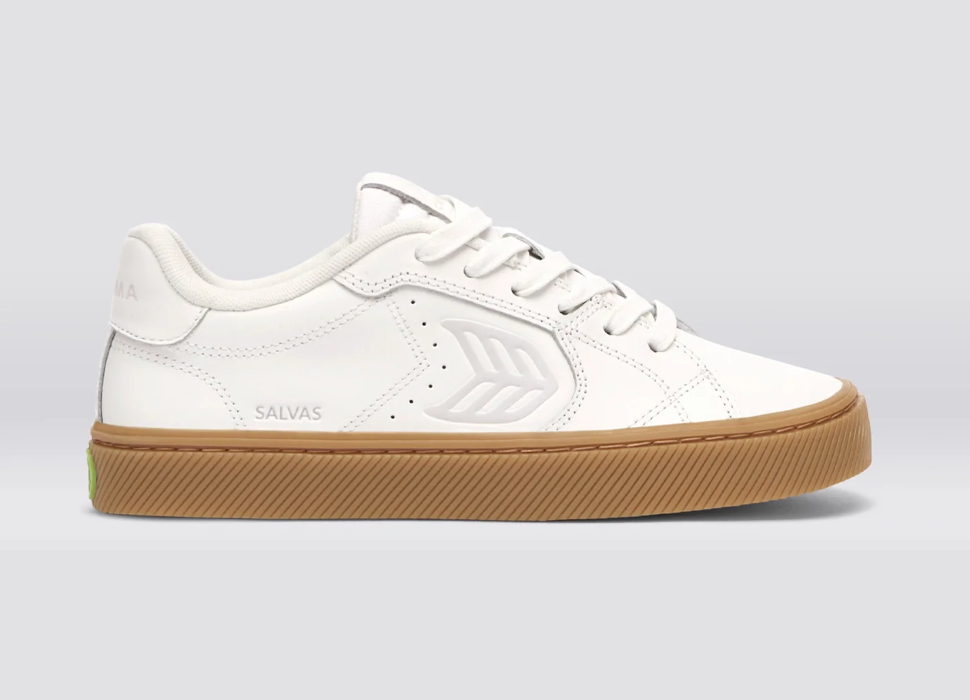 SALVAS Smooth Leather Warm White Logo Gum - Image 3