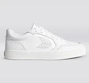 VALLELY White Leather Ice Logo Sneaker - Image 11